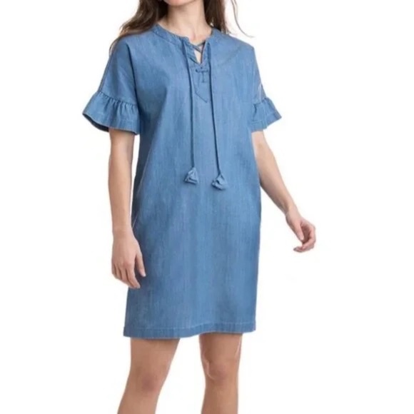 Vineyard Vines Dresses & Skirts - Vineyard Vines Chambray Casual Dress Size 00